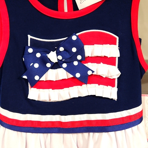 NEW EMILY ROSE 2PC HOLIDAY/4TH OF JULY GIRLS OUTFIT SIZE 3T - Picture 3 of 9